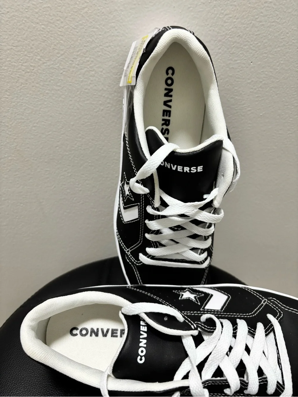 Unisex Converse Day 1 Court Classic Sneakers in the black and white W 10.5 Men 9